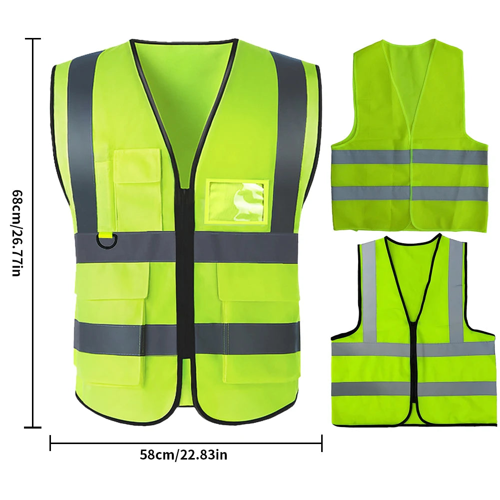 Reflective Safety Vest High Visibility Work Security