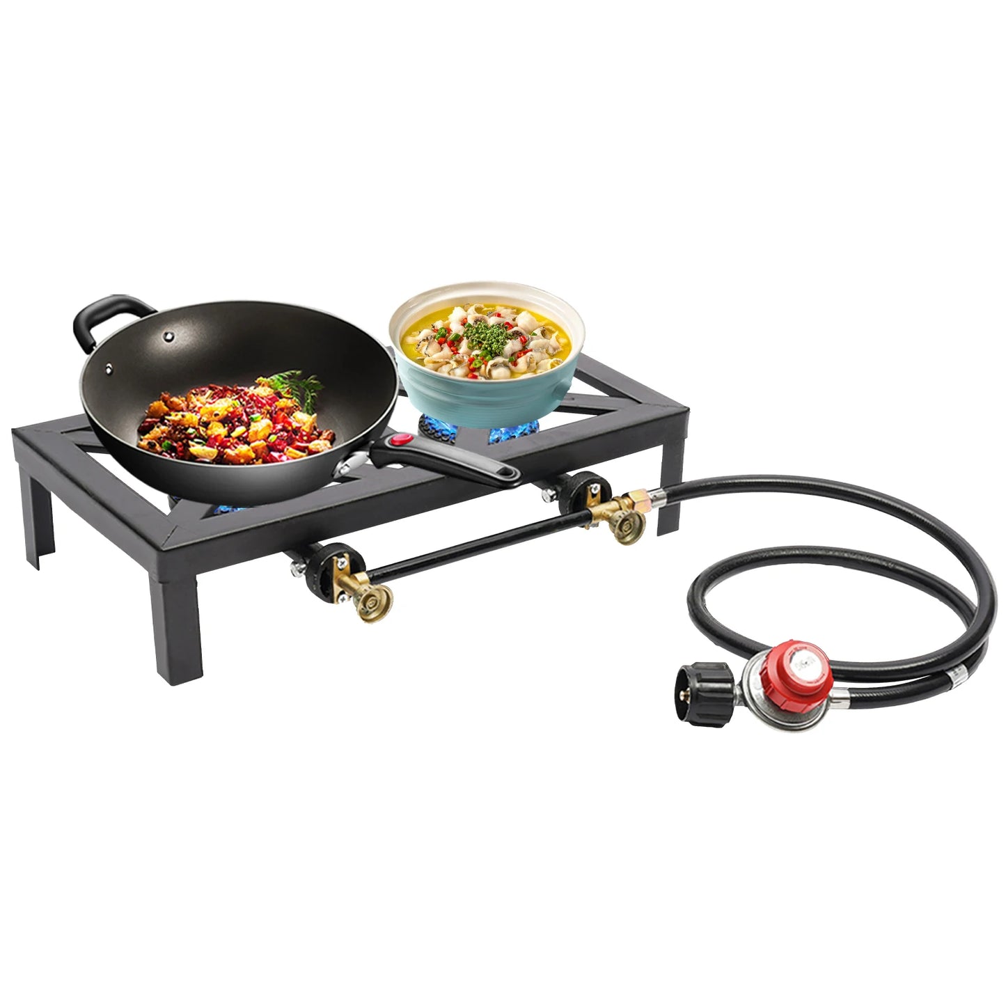 Cast Iron Double Burner Portable Propane Stove