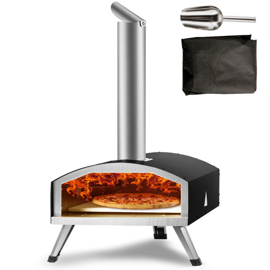 Portable Charcoal Stainless Steel Grill Pizza Oven