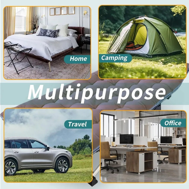 2 Pack Oversize XXL Camping Cot, Mattress