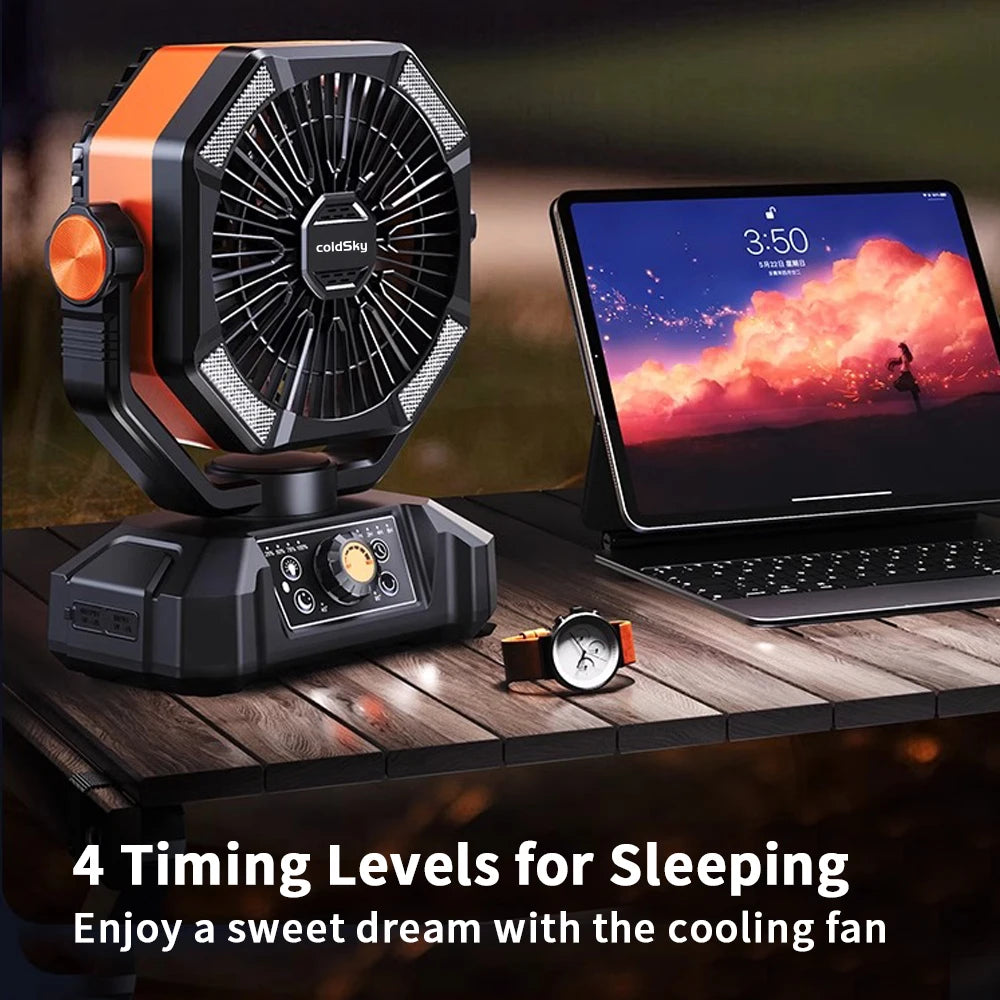 8 Speed Fan, 4 LED Lantern, 20000mAh