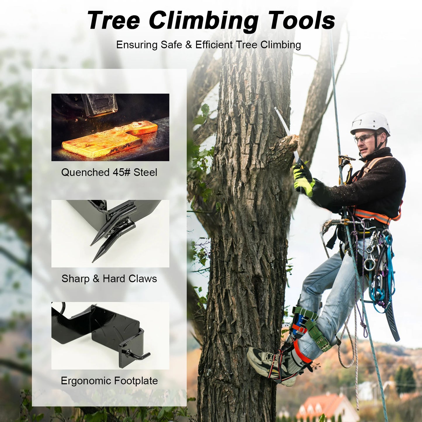 Tree Climbing Gear 100kg /220lbs. Load Capacity