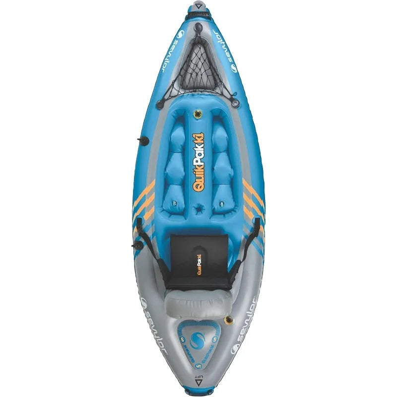 1-Person K1 Inflatable Kayak, Folds into Backpack