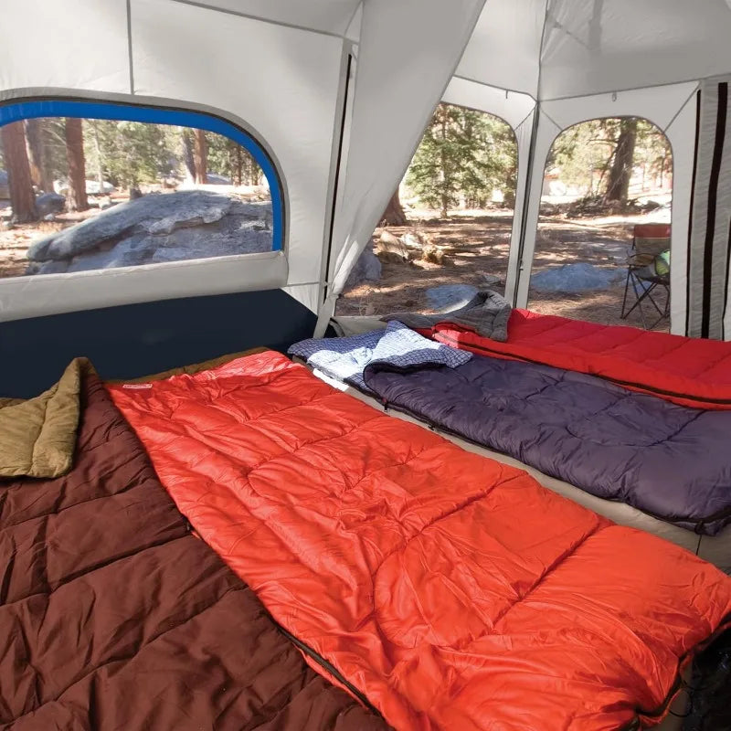 Coleman Cabin Tent 1-Minute Setup, 4-10 Person