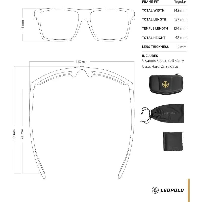 Leupold Desoto Performance Eyewear with Polarized Lenses