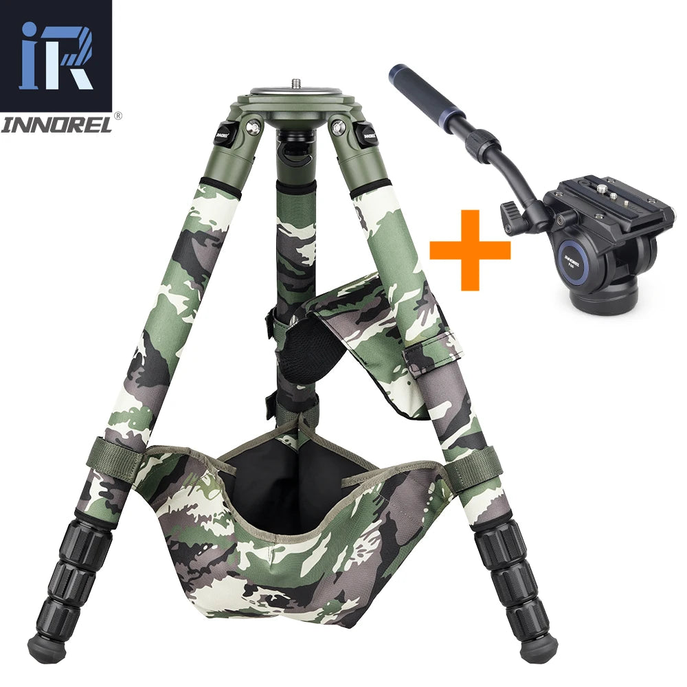 Camouflage Carbon Fiber Tripod, Birdwatching Heavy Duty