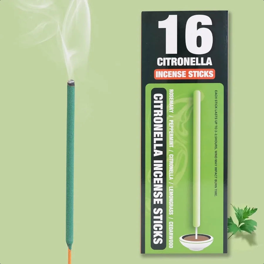 Outdoor Citronella Incense Sticks 2.5 Hour Protection
