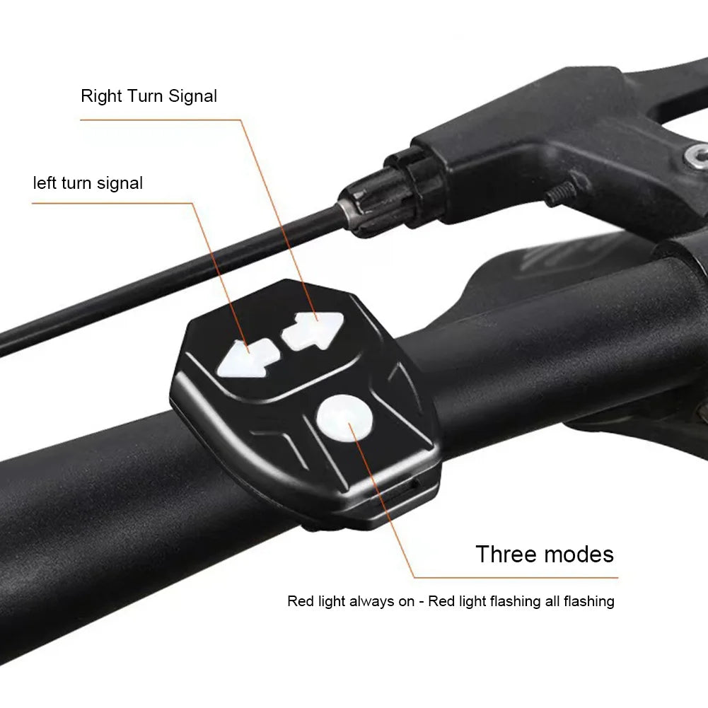Bike Rear Turn Signal Waterproof Remote Control