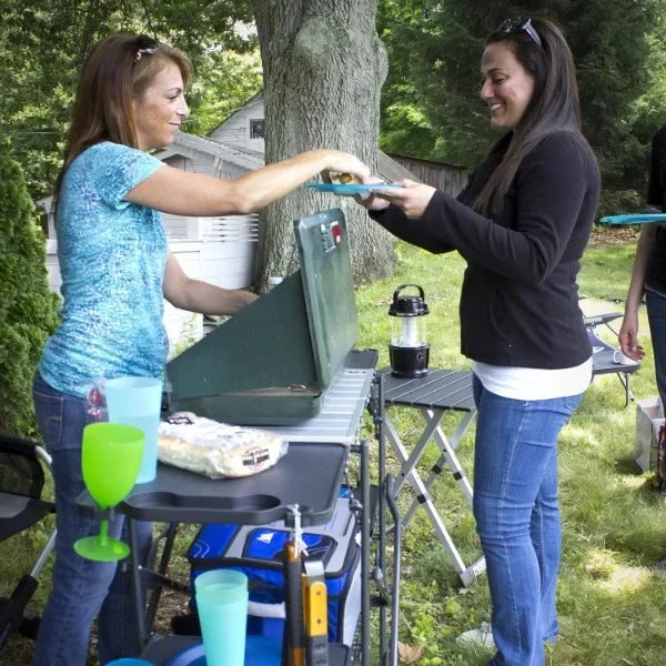 Cook Station Kitchen Table, Heat Resistant Tabletop