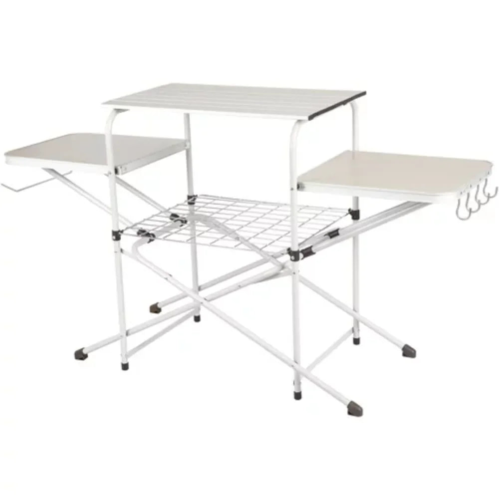 Camp Kitchen Cooking Stand with Three Table