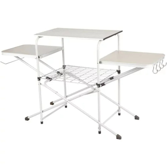 Camp Kitchen Cooking Stand with Three Table