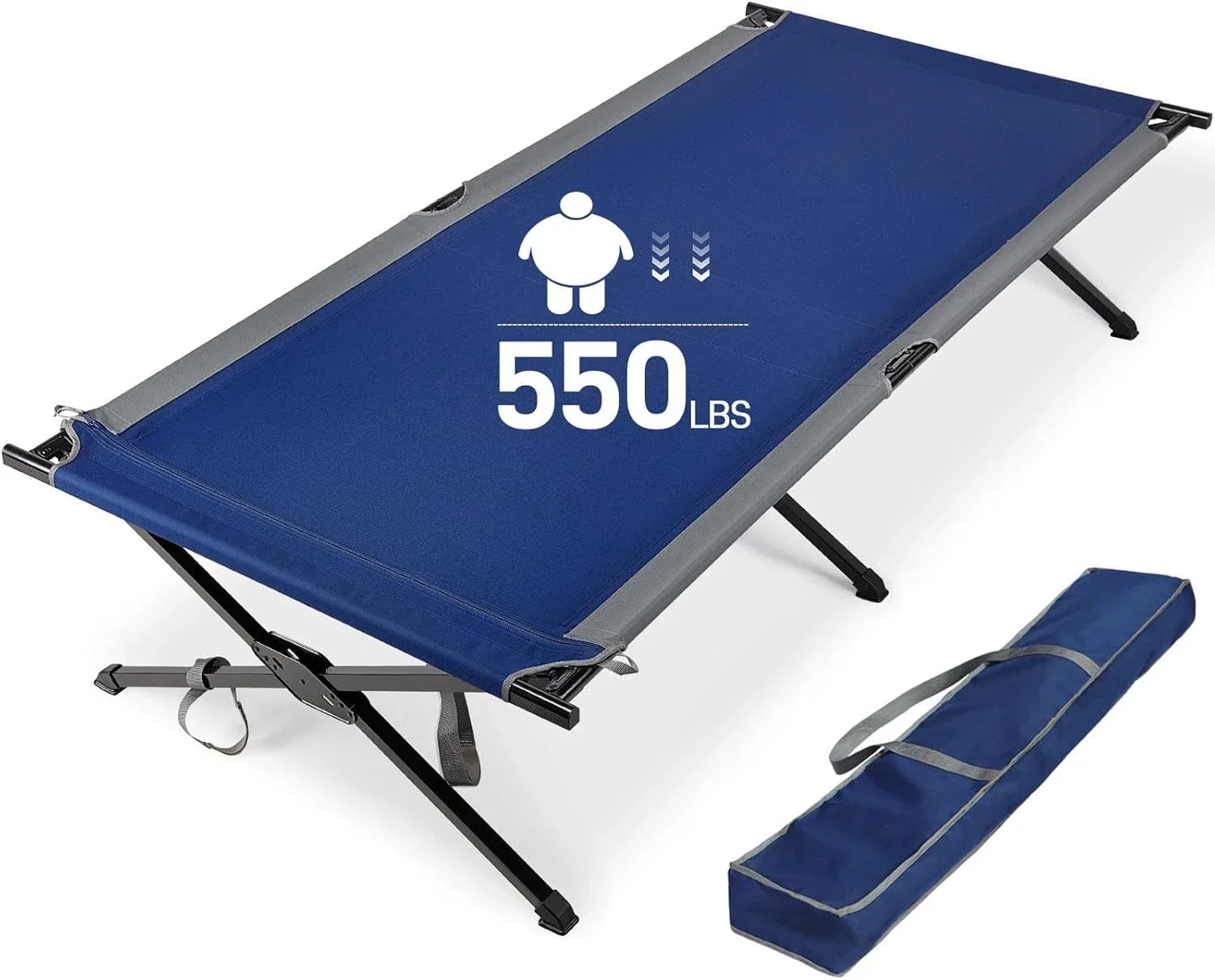 Tool Extra Wide Camping Cot, Adults Oversized