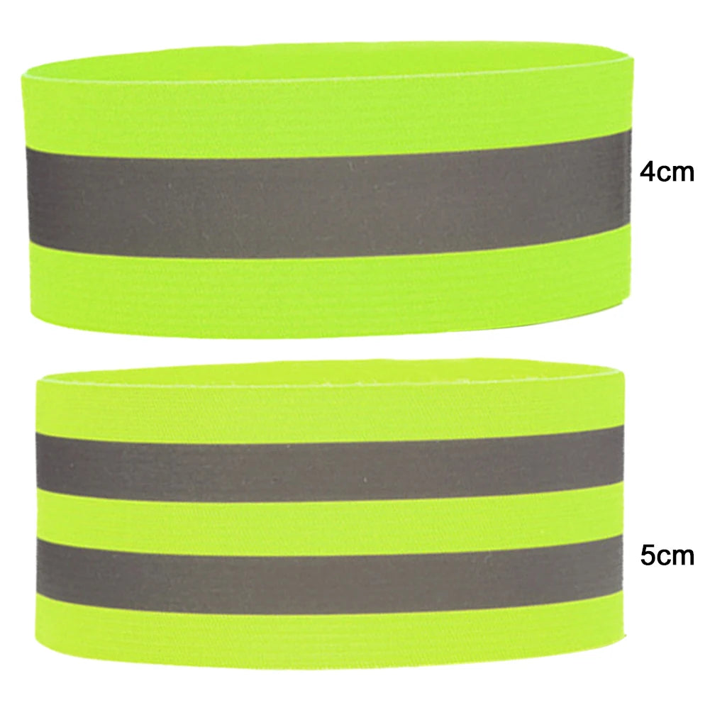 1-10PC Reflective Bands Elastic Armband Wristband Ankle