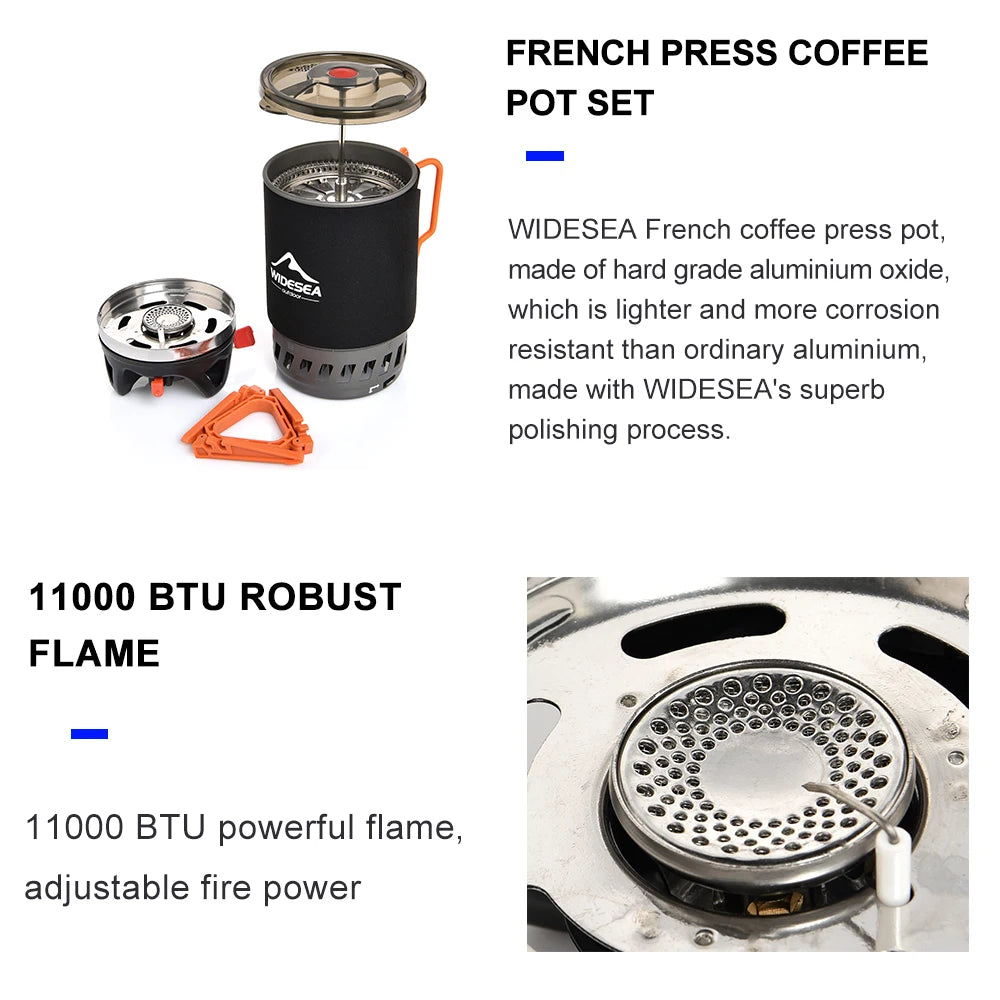 Outdoor Gas Stove Burner with Heat Exchanger