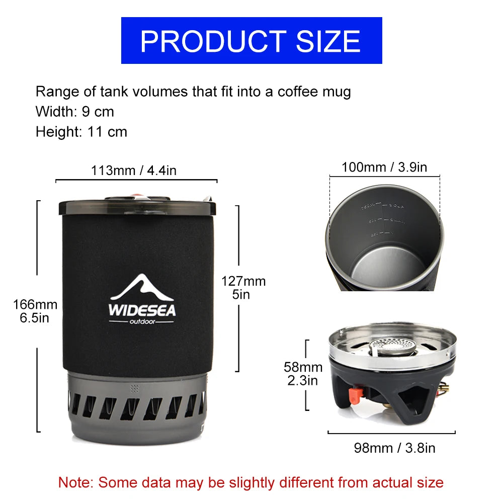 Outdoor Gas Stove Burner with Heat Exchanger